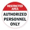 Signmission Authorized Personnel Only 2 16in Non-Slip Floor Marker, 16" x 16", FD-C-16-99967 FD-C-16-99967 - alternate 1